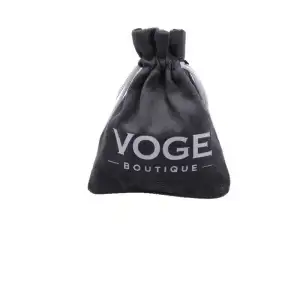 Printed Suede Drawstring Bags Boutique Accessory Pouches with Tassels